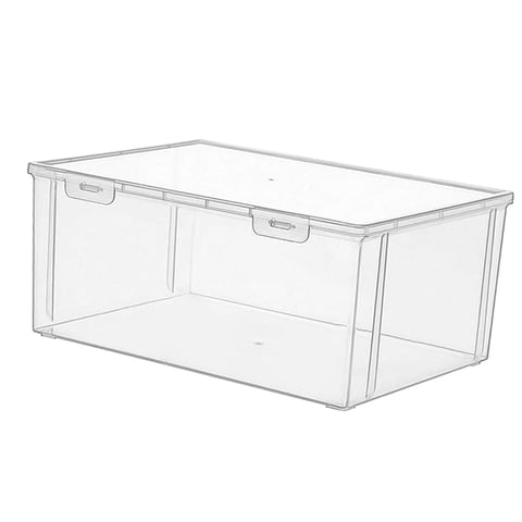 Bothyi - Panera De Plástico Bagel Contenedor De Almacenamiento Transparente Para Encimera De Cocina 32X23.5X14Cm