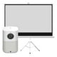thumbnail image 1 of Telón 80 pulgadas + Proyector LED Portátil Infinity Levo blanco, 1 of 8