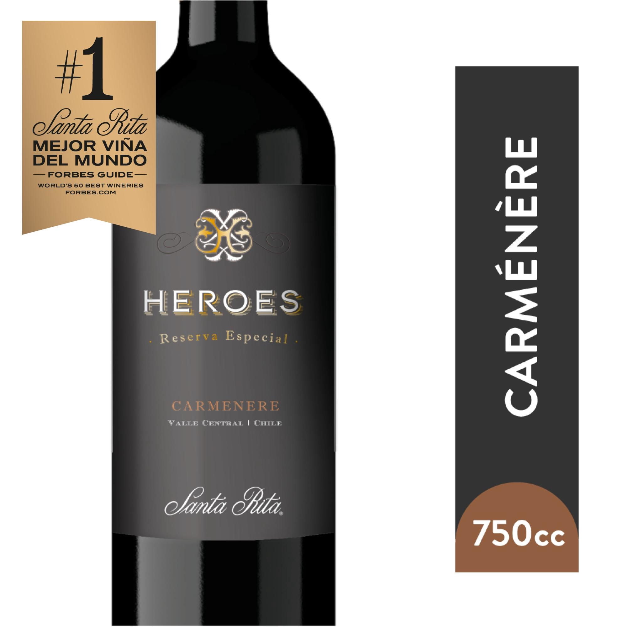 Vino Tinto Carmenere Reserva Especial 13° Botella 750 cc Heroes