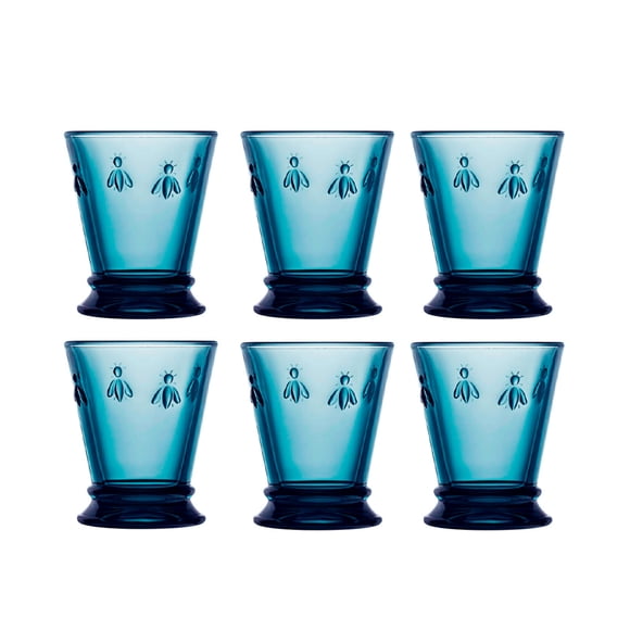 Larochere Set 6 Copas De Vino 240Ml Azul Abeja