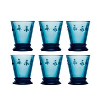 Larochere - Set 6 Copas De Vino 240Ml Azul Abeja