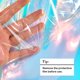 thumbnail image 4 of Tela de vinilo PVC 30 x 135 cm, transparente iridiscente holográfica, 4 of 6