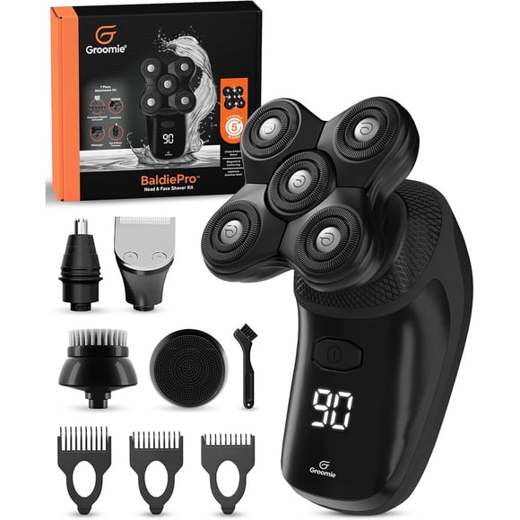 Afeitadora Groomie BaldiePro Inalámbrica 10000RPM Resistente al Agua