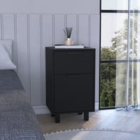 Tuhome - Velador Z-81 Secret 1 Puerta Y Cajón Oculto Wengue