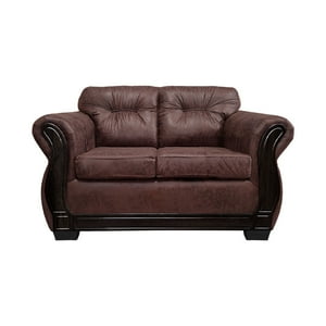 América Decora - Sofá Con Resorte Estructural 2 Personas Taurus Envejecido Café Oscuro