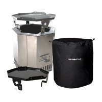 Versatile - Brasero Sin Humo Parrilla Y Plancha + Funda