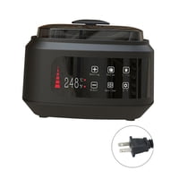 Magideal - Calentador Portátil Profesional, Compacto, Con Pantalla Táctil Y Base De Aluminio. Ideal Para Spas, Salones De Belleza, Depilación De Cejas, Cuerpo Y Negro