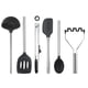 thumbnail image 1 of Juego de utensilios de cocina Tovolo 6 piezas negro, apto para lavavajillas, 1 of 4