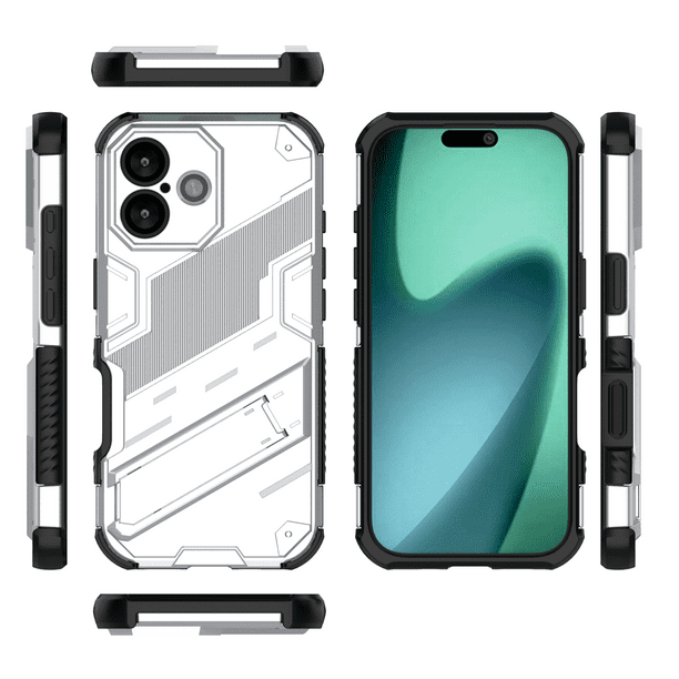 Funda GANGXUN Antigolpes para iPhone 17 con Soporte Invisible, Antihuellas y Protección Completa