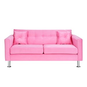 Bodevir - Sofa New Retro 3C Felpa 12 Rosado