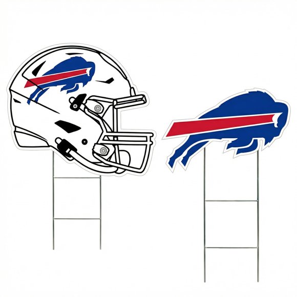 Juego de Señales de Jardín Proformance Home – Logo de los Buffalo Bills