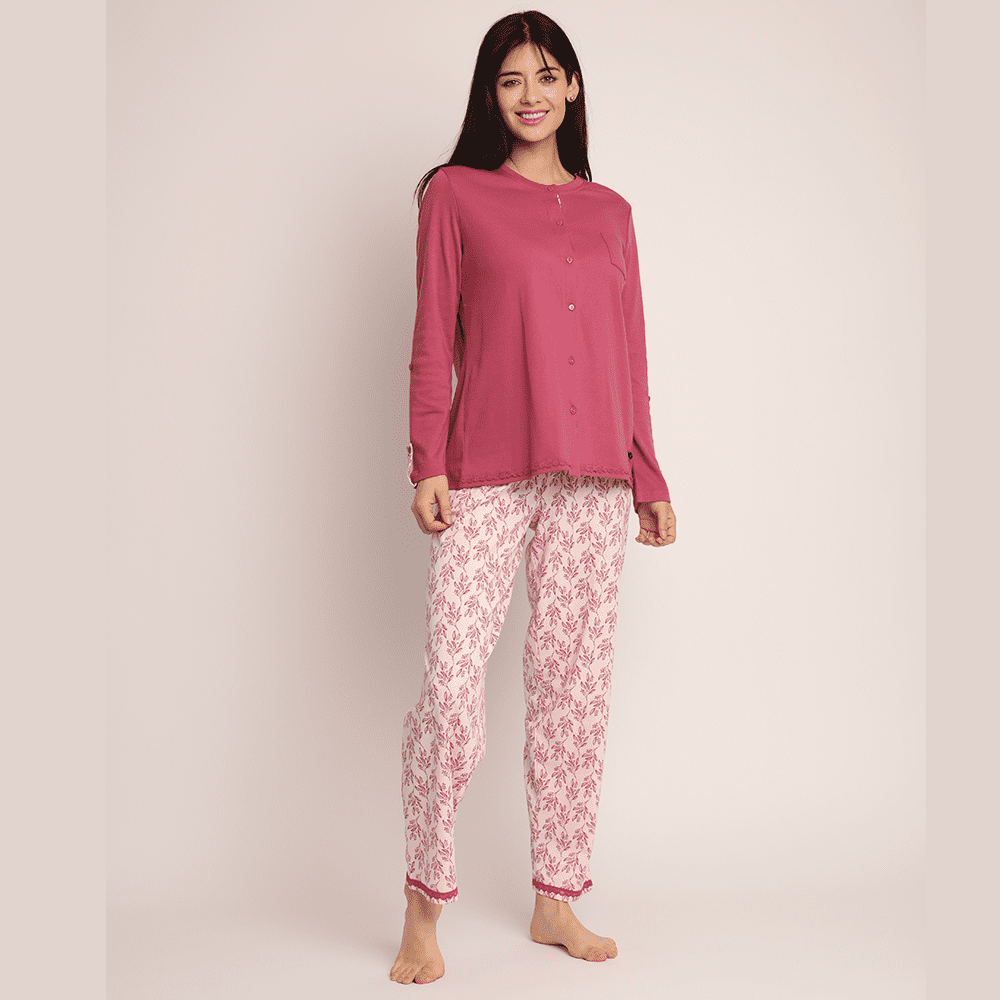 Mon Amour - Pijama Algodón Abotonado 261513 - Xl