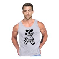 Persodesign - Polera Ghost Rock Banda Musculosa Tank Algodon Talla L Gris Hombre