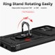 thumbnail image 2 of Funda Resistente Anillo Soporte Motorola Moto G Stylus 5G 2023 Privacidad Cámara Montaje Magnético Negro, 2 of 6