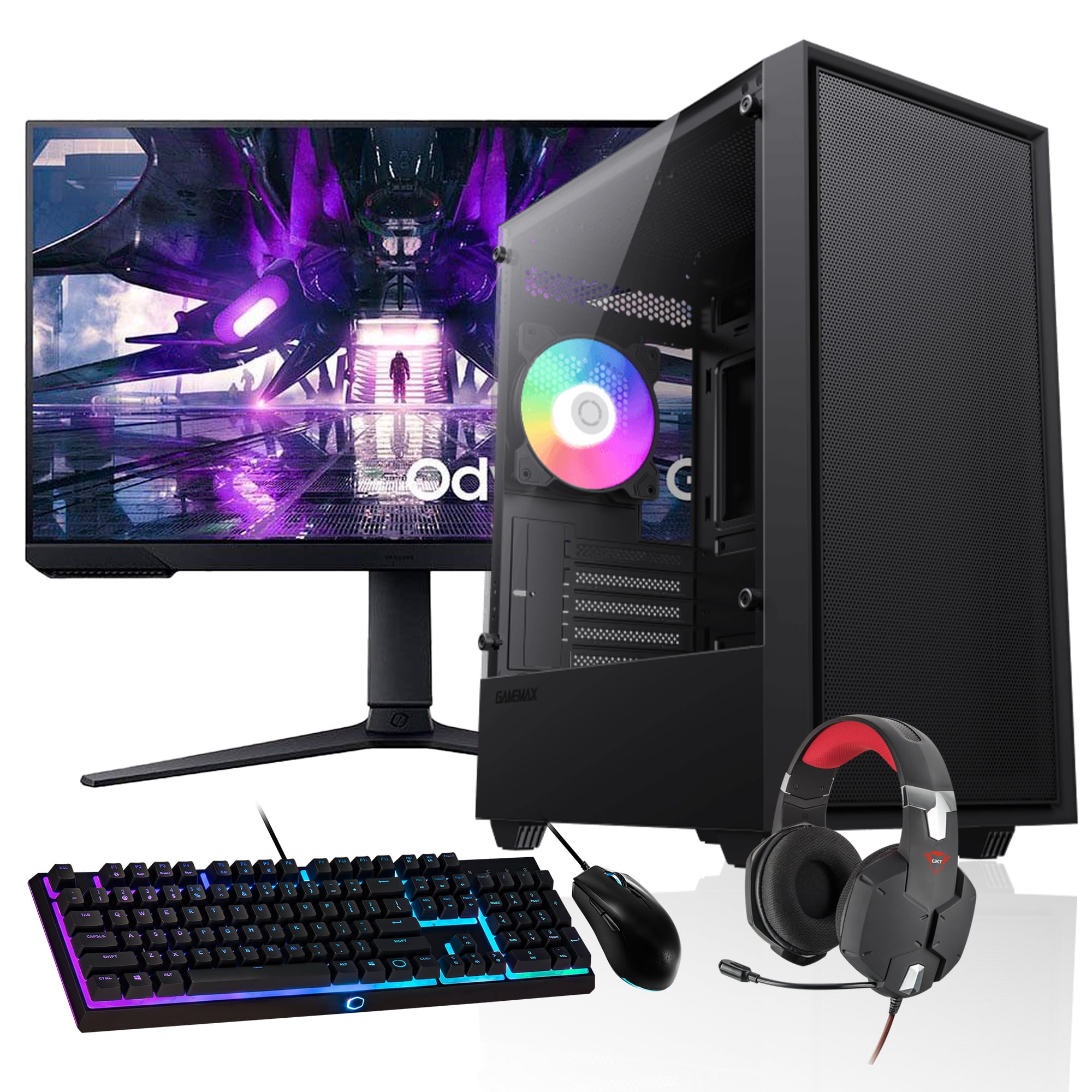 Pc Gamer + Monitor 24 + Perif: Amd Ryzen 5 8400 16Gb 1Tb Rtx 3050 Wifi