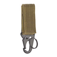 Genérico - Llavero Mosqueton Táctico Militar Sist Molle Velcro