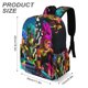 thumbnail image 3 of Kitti Katz-theme Backpack, Campus style schoolbag Bookbag with Adjustable Shoulder Straps And Large Zip Compartment, Unisex Travel Bags.42x30x15cm, 3 of 6