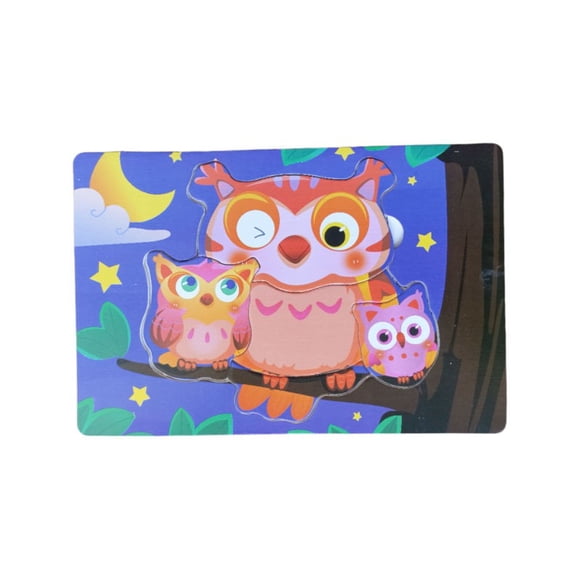 Puzzle Rompecabeza Didactico Buhos niños
