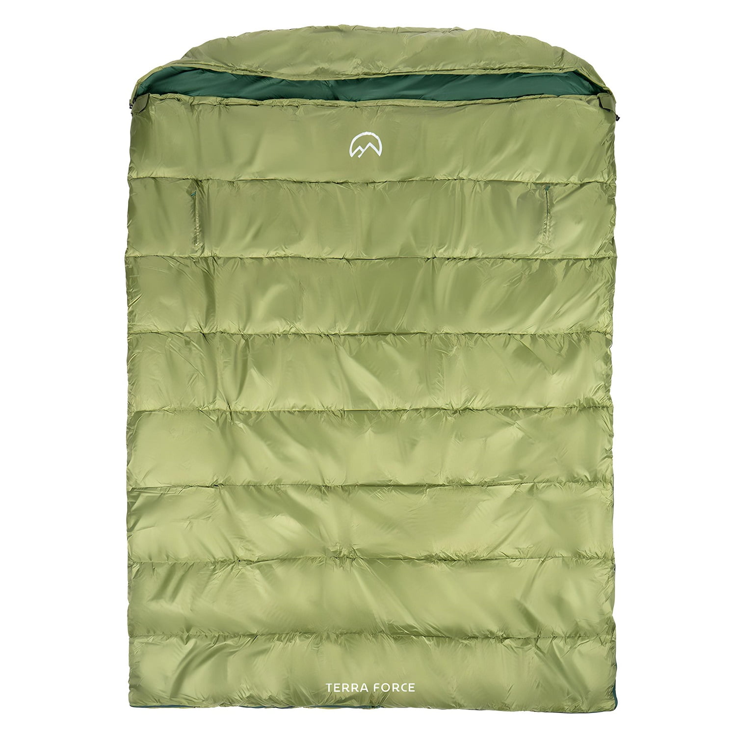 Terra Force - Saco De Dormir Doble Clima Cálido Verde