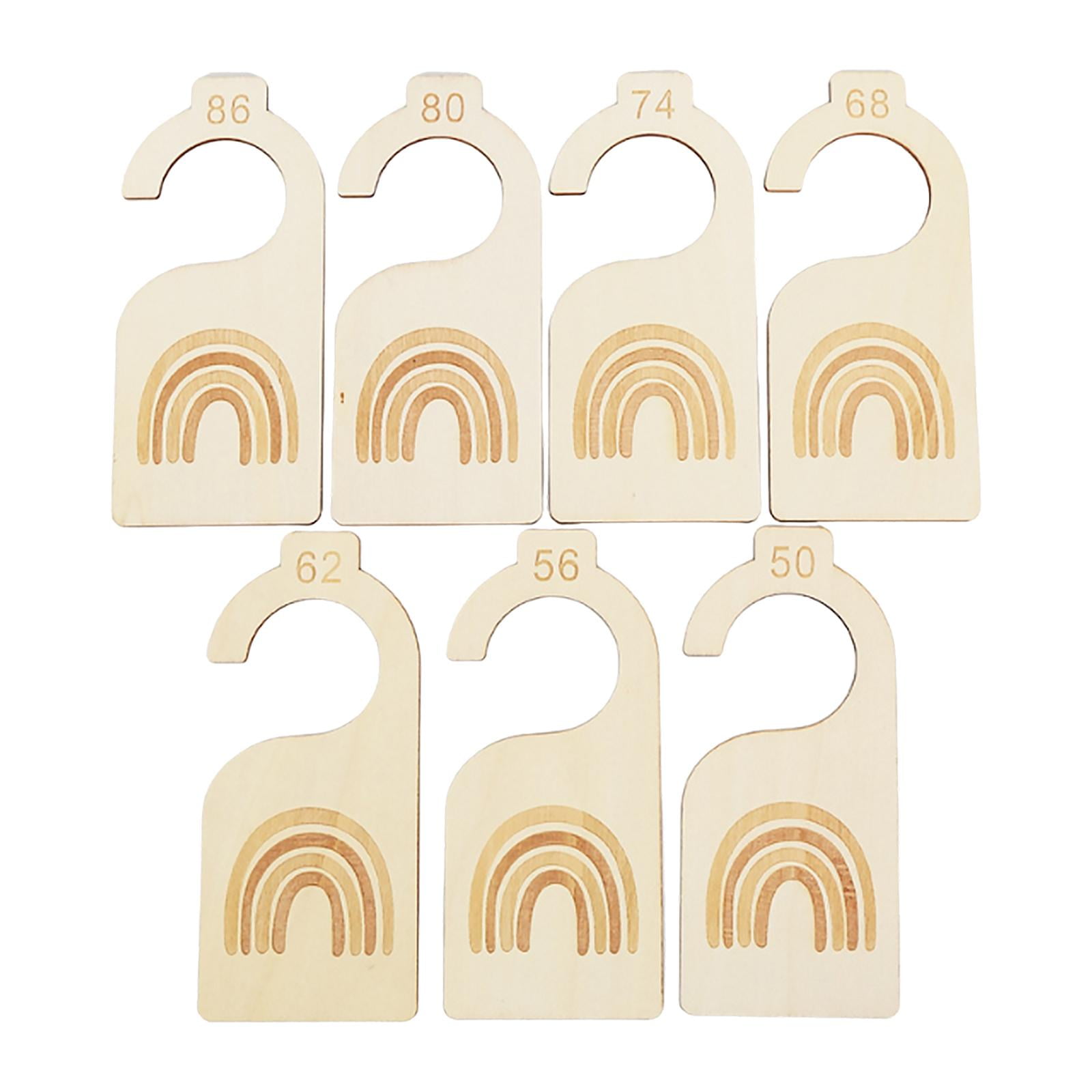 Magideal - 7 Separadores De Armario Para Bebé, Organizador De Perchas De Tamaño De Ropa De Bebé, Organizadores De Ropa, Organizadores De Percha De Guardería Para