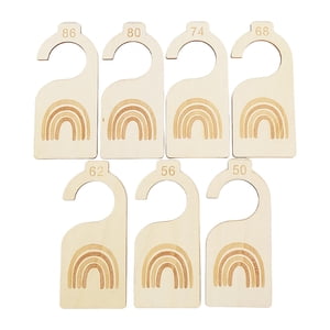 Magideal - 7 Separadores De Armario Para Bebé, Organizador De Perchas De Tamaño De Ropa De Bebé, Organizadores De Ropa, Organizadores De Percha De Guardería Para