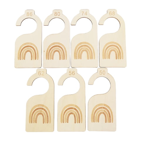 Magideal - 7 Separadores De Armario Para Bebé, Organizador De Perchas De Tamaño De Ropa De Bebé, Organizadores De Ropa, Organizadores De Percha De Guardería Para