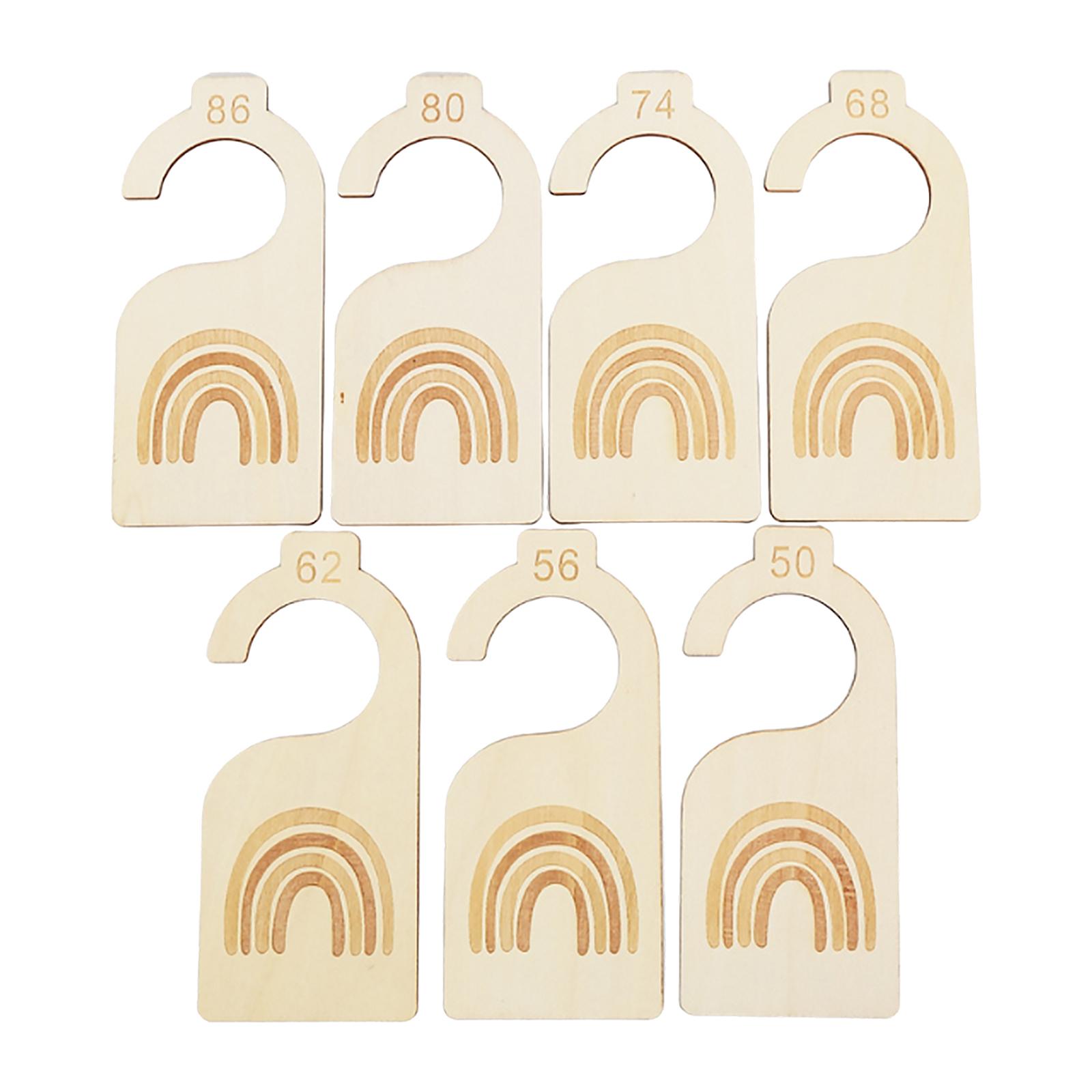 Magideal - 7 Separadores De Armario Para Bebé, Organizador De Perchas De Tamaño De Ropa De Bebé, Organizadores De Ropa, Organizadores De Percha De Guardería Para