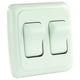 thumbnail image 1 of Switch JR Products 305.1203 12015, doble SPST blanco, encendido/apagado, 1 of 1