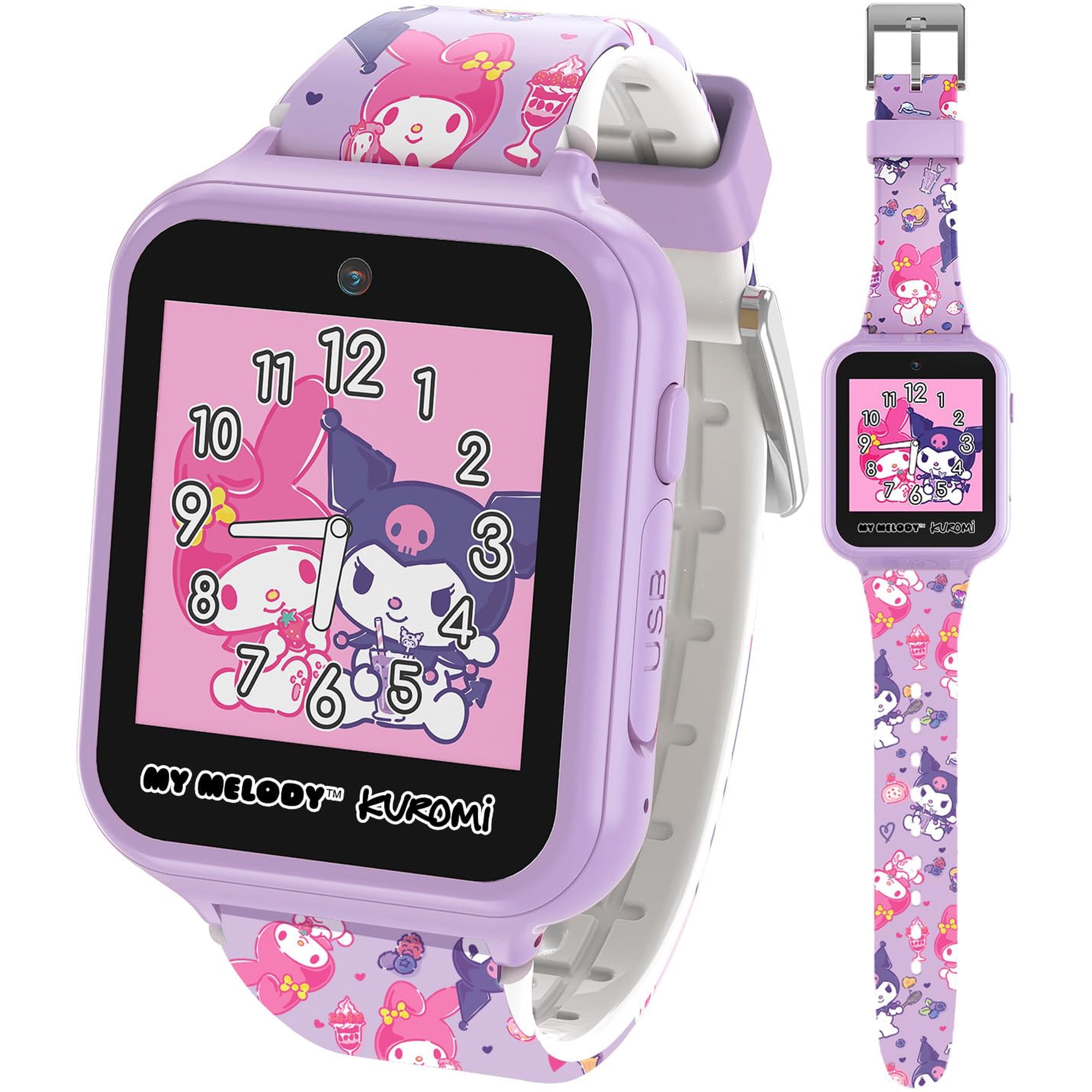 Reloj Inteligente Accutime Sanrio My Melody & Kuromi Kids, Color Rosa