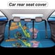 thumbnail image 5 of Pato Dodgers-theme Car Rear Seat Covers Back Elastic Flexible Car Seat Covers Decorative Fits Most Cars 120x59x76cm, 5 of 6