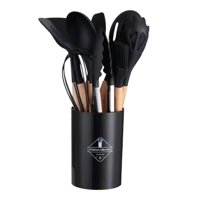 Magideal - Juego De Utensilios De Cocina De Silicona 12X Para Servir Utensilios De Cocina De Silicona Antiadherentes