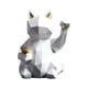 thumbnail image 3 of Estatuilla De Resina De Gato De La Suerte Estatua De Escultura De Animal Realista Decoración Del Hogar Blanco, 3 of 3
