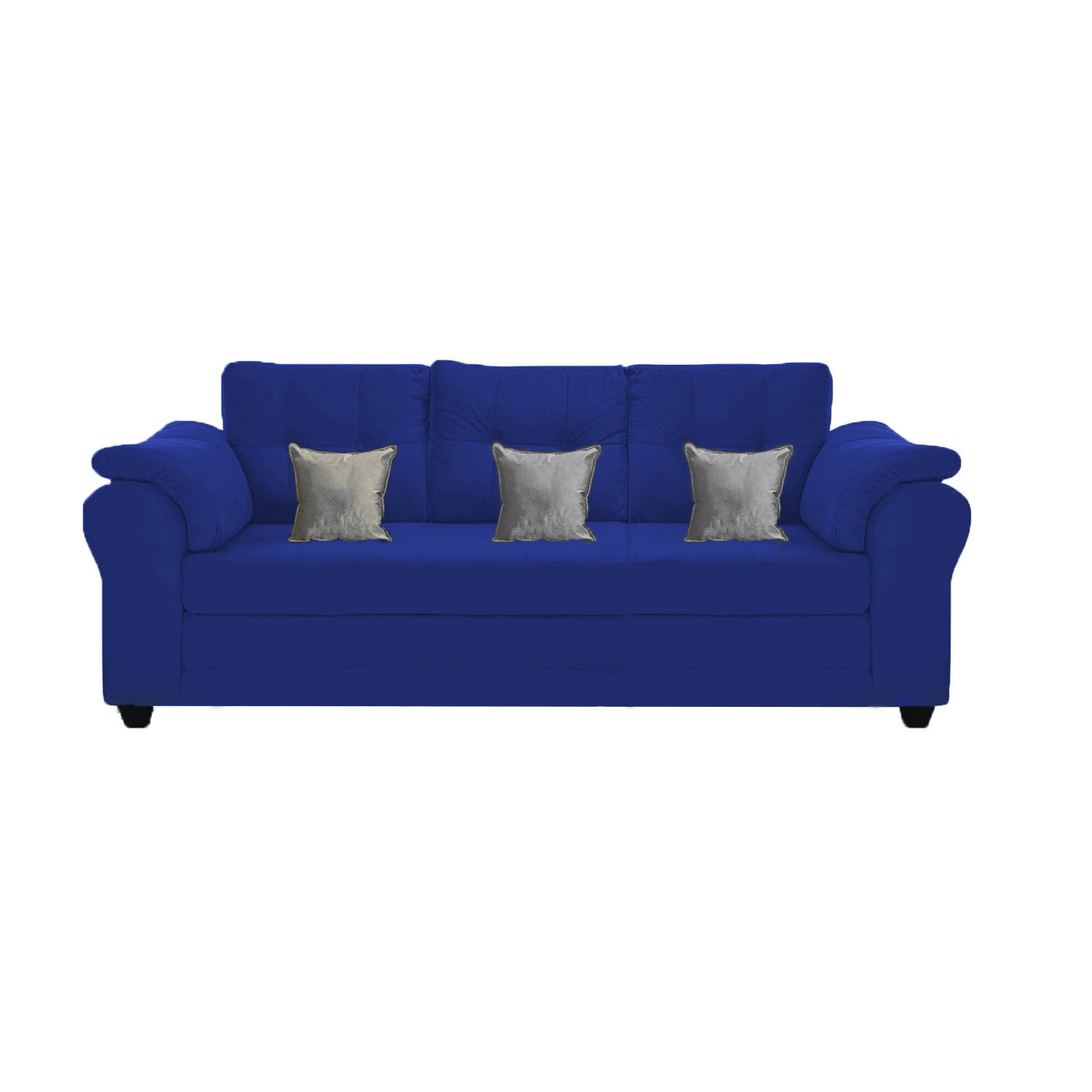 Muebles Mpr - Sofá Mercury Felpa Azul