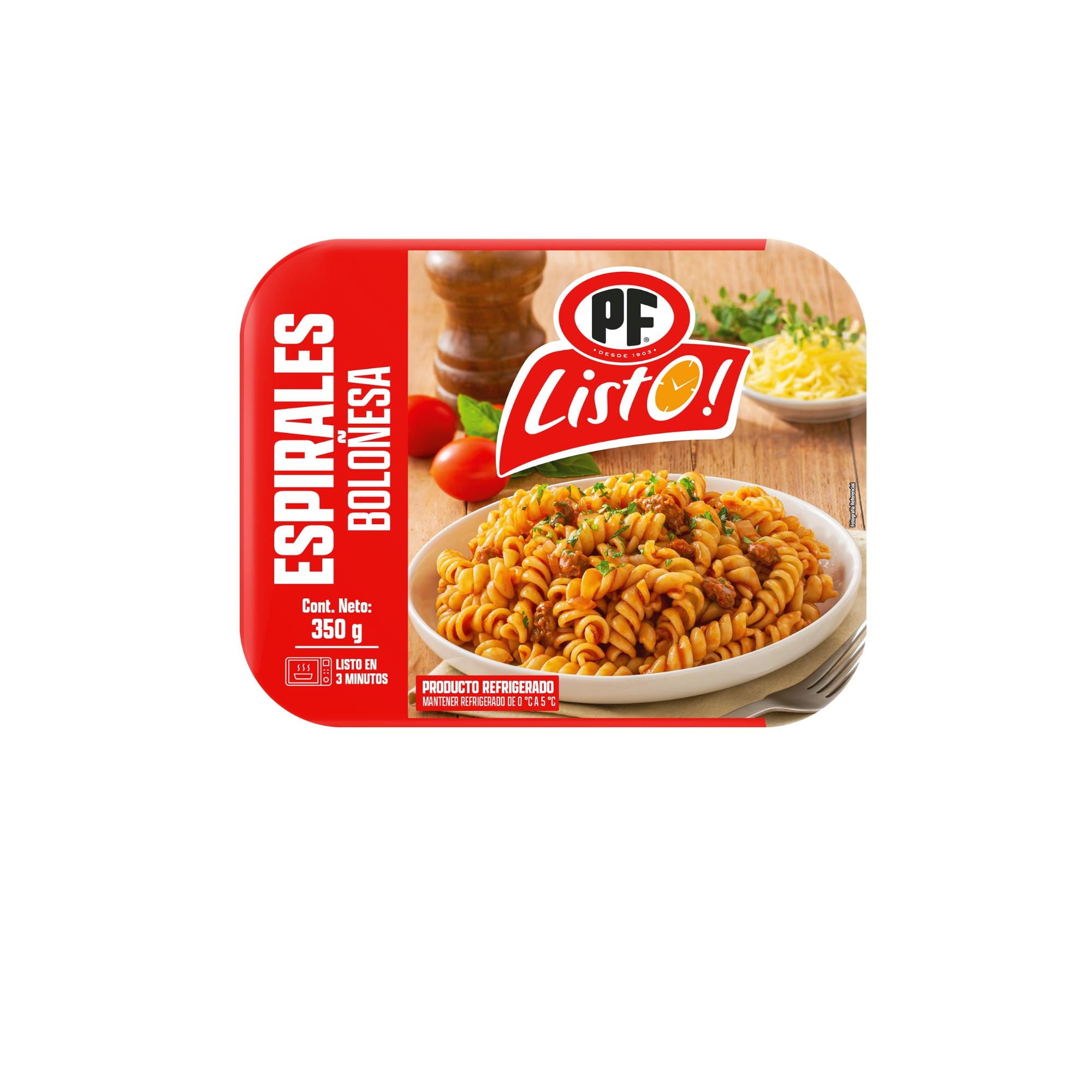 Espirales Boloñesa 350 g PF Listo