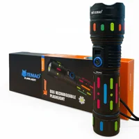 Javimate - Linterna Táctica De Seguridad | 4000 Lúmenes, Usb-C, Power Bank