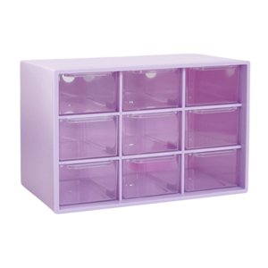 Magideal - Cajón Organizador Pequeño Para Escritorio, Caja Organizadora De Cuentas, Soporte Para Caja De Almacenamiento De Joyería, Caja De Almacenamiento De Esc Púrpura