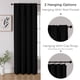 thumbnail image 3 of Juego de 2 paneles de cortinas opacas CUCRAF, 213 cm de longitud, color negro, 3 of 9