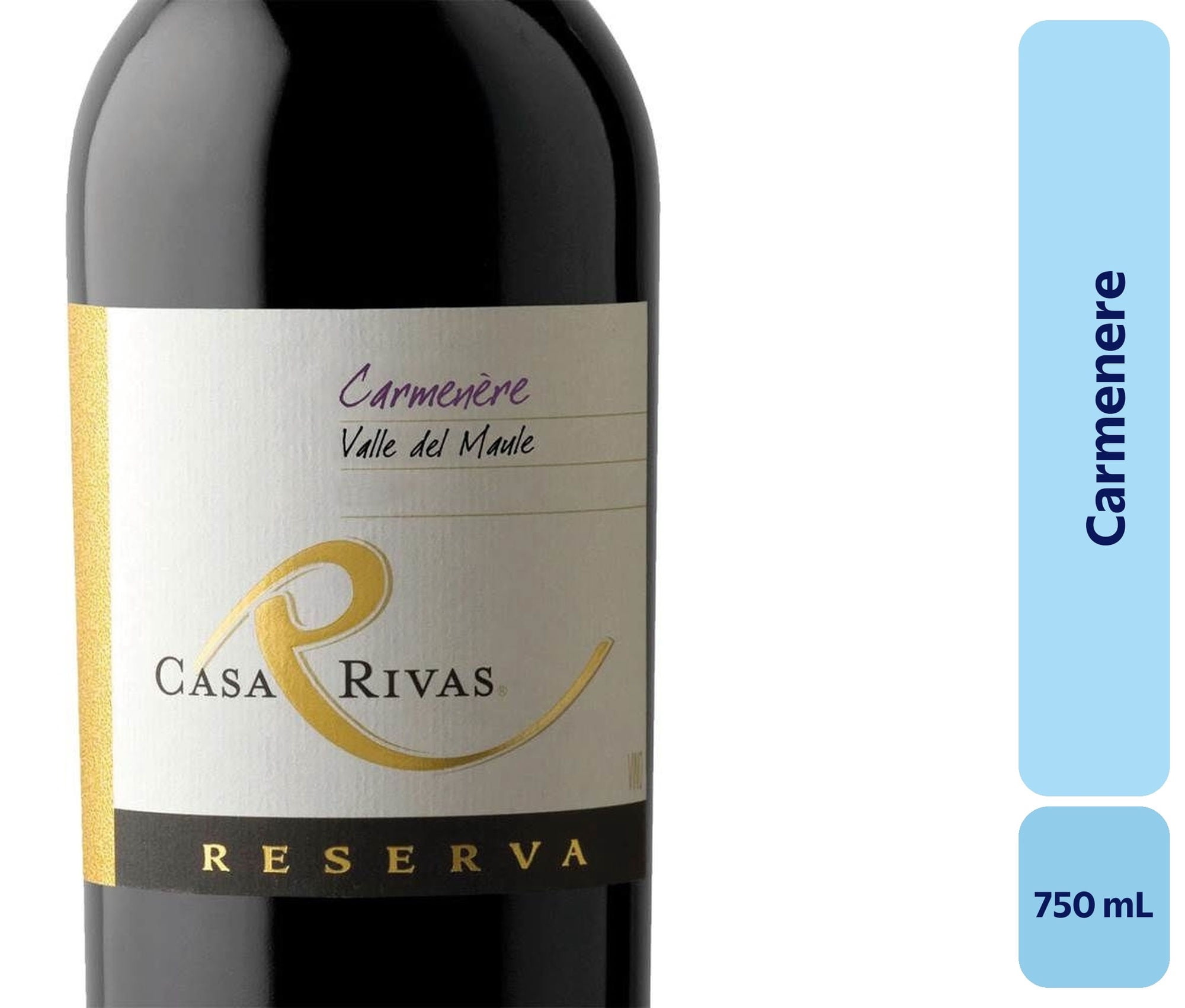 Vino Carménère Botella 750 mL Casa Rivas