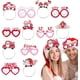 thumbnail image 1 of Diadema de papel con gafas para San Valentín, divertida diadema y gafas para San Valentín | Diadema de San Valentín con gafas para fiestas, accesorios de disfraces navideños, 1 of 7