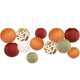 thumbnail image 1 of NICROLANDEE 12 piezas de hojas de arce colgantes de papel en tonos burdeos y naranja, 1 of 3