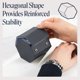 thumbnail image 3 of Funda de reloj WATCHBANDS de piel hexagonal individual y doble, 3 of 6
