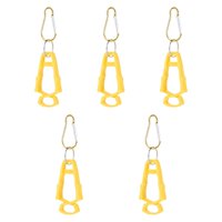 Magideal - 5 Clips Para Guantes De Exterior, Gancho Multiusos, Soporte Para Clips Para Guantes, Clip Para Guantes Antipérdida, Clip Anticaída Para Exteriores Par Amarillo