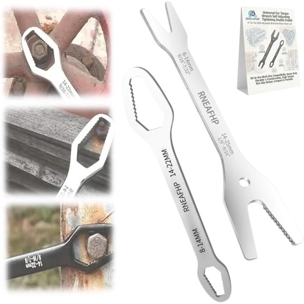 Llave autoajustable doble extremo 3-25mm métrica SAE fontanería hogar