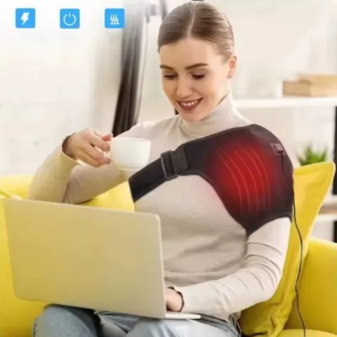 Movi - Hombrera Terapéutica 2 En 1 Con Calefacción (Alivio Dolor Articular)