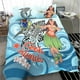 thumbnail image 3 of Juego de cama Islas Cook - Polinesia Niñas con tiburón, 3 of 3