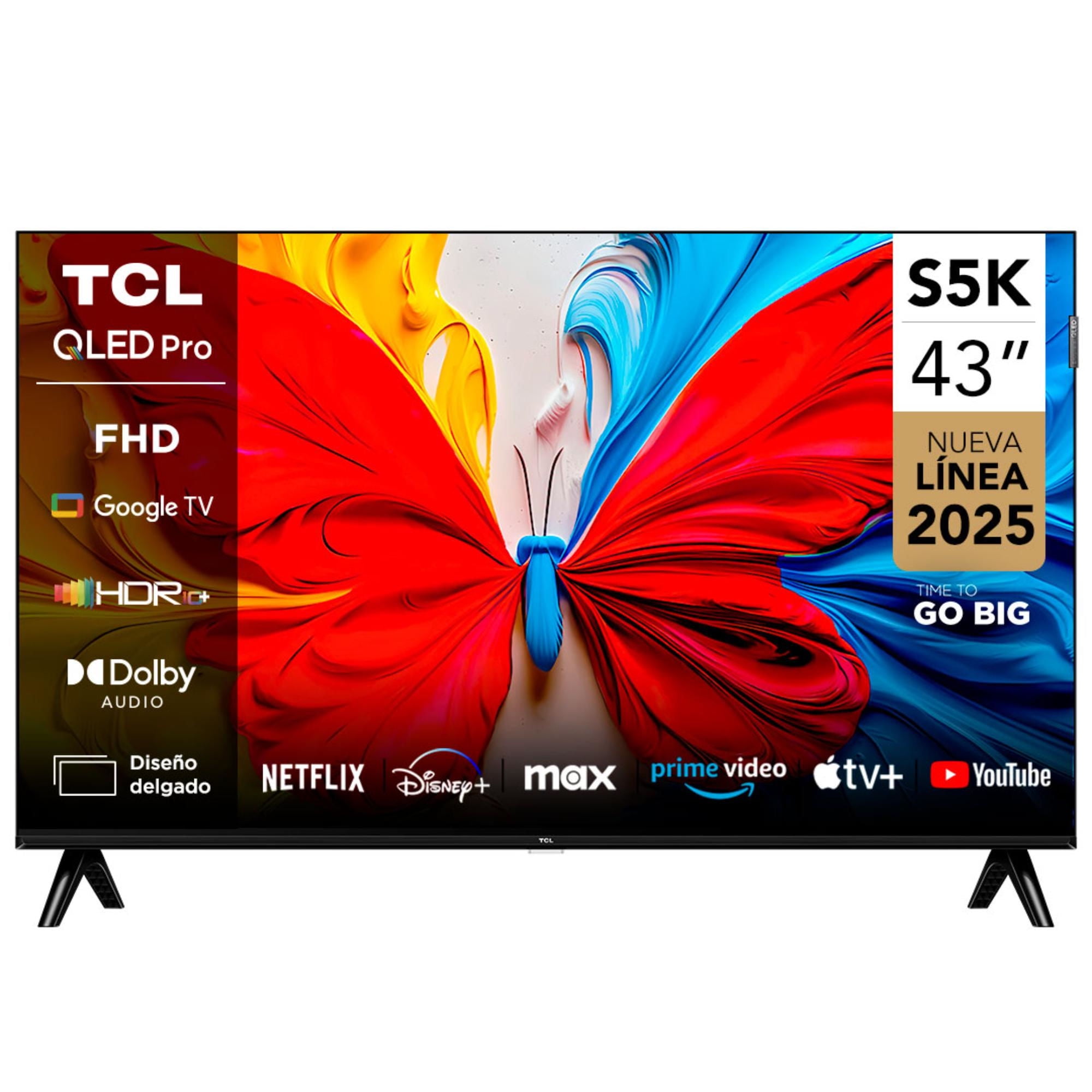Televisor 43"" Qled Fhd 43S5K Smart Tv Tcl