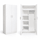 thumbnail image 1 of Closet 2 Puertas 5 Compartimientos 1 Barra Blanco 180x80x45, 1 of 3
