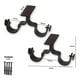 thumbnail image 2 of Pack 2 Unidades Soporte Doble Techo De Metal Negro 19/28 Mm, 2 of 2