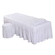 thumbnail image 4 of Juego De Ropa De Cama Para Mesa De Masaje SPA, Falda De Cama, Funda De Almohada, Funda Para Taburete, Color Blanco-L, 4 of 5