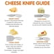 thumbnail image 3 of Juego de 4 cuchillos para queso de acero inoxidable, ideal para fiestas y celebraciones., 3 of 7